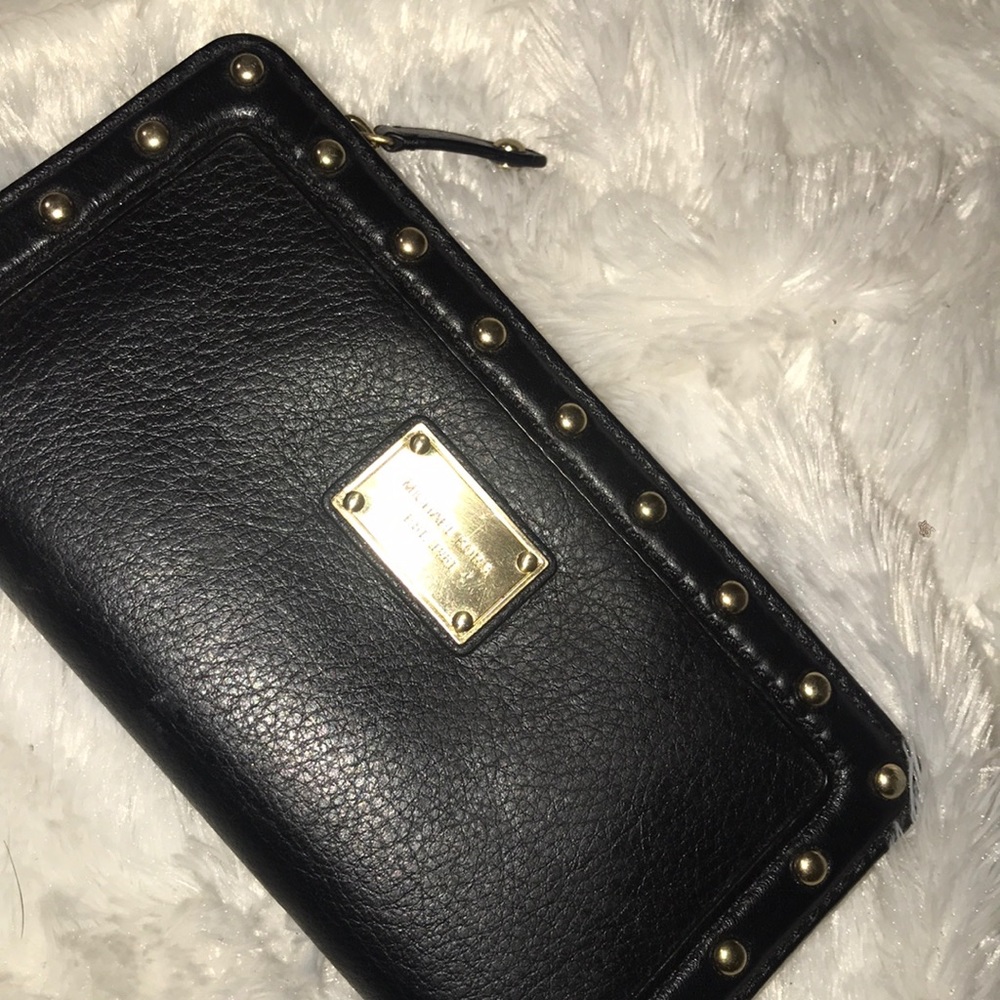Mk studded wallet